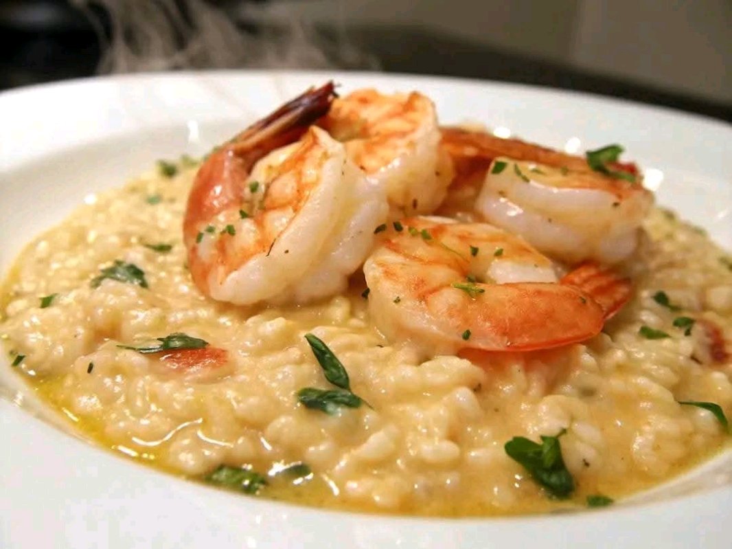 Risoto de camarão