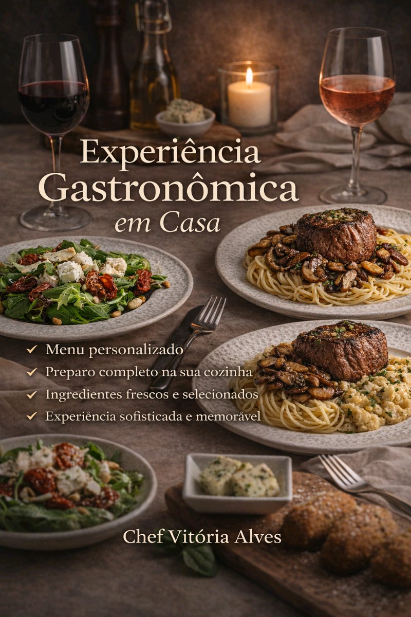 EXPERIÊNCIA GASTRONÔMICA EM CASA
