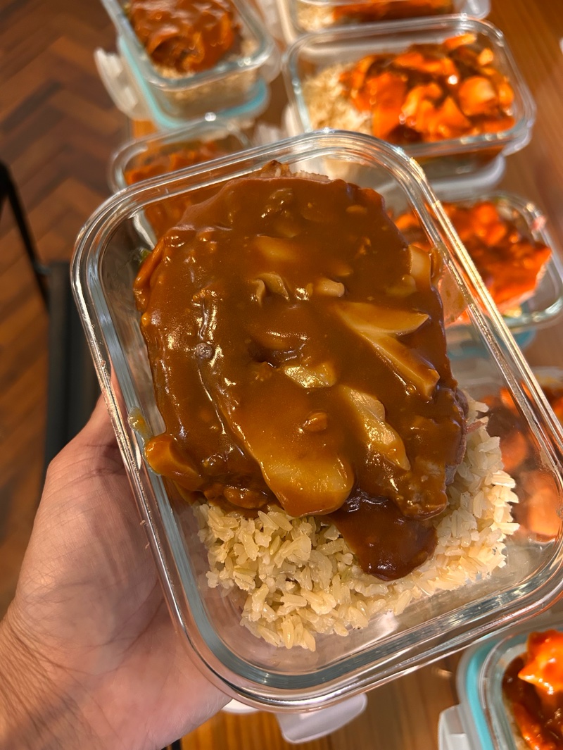 Frozen meal prep containers